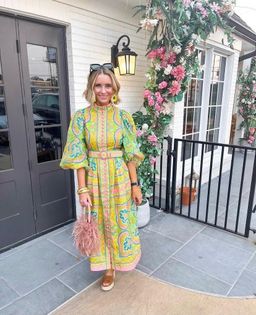 Zimmermann Estelle Buttoned Midi Dress Print Size 2/AU 12 for rent on The Volte - image 3