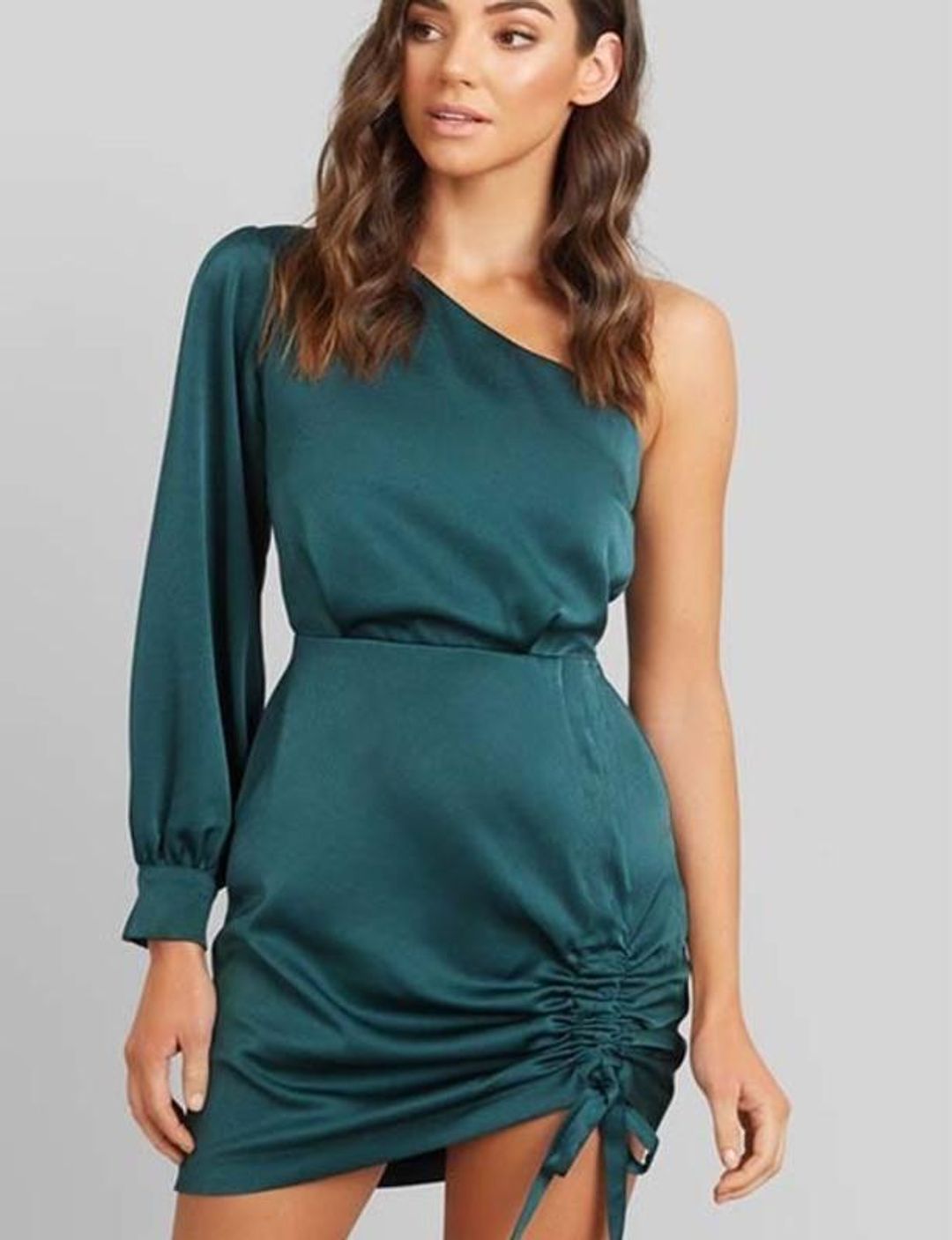 Kookai Vangeline Mini Dress Pine Green Size 10 for rent on The Volte - main image