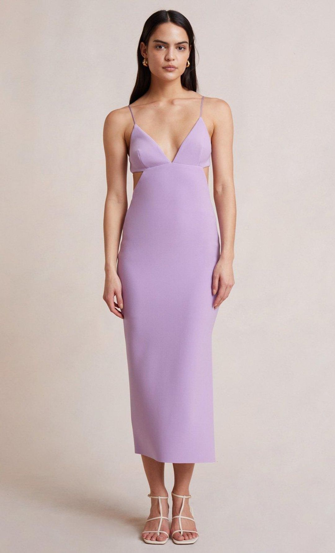 Bec & Bridge Ella Midi Dress Iris Size 8 for rent on The Volte - main image