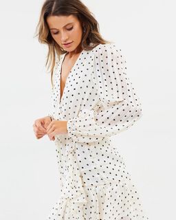 Shona Joy Karina Puff Sleeve Dress Print Size 8 for rent on The Volte - image 4