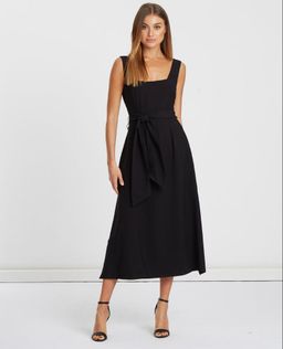 Willa The Label Charles Square Neck Dress Black Size 10 for rent on The Volte - image 1