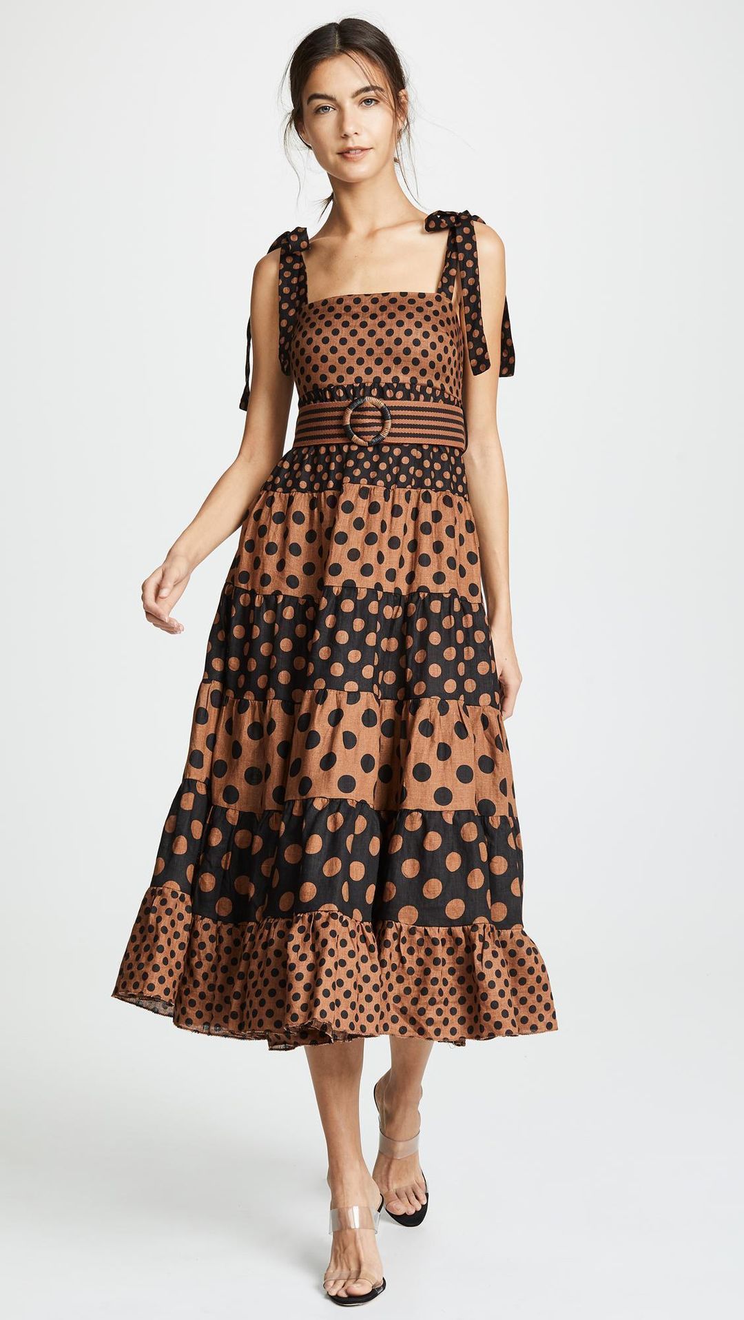 Zimmermann Juno Panel Midi Dress Print Size 0 / AU 8 for rent on The Volte - main image
