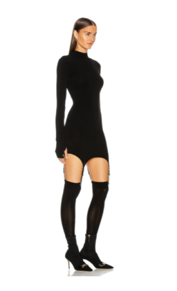 Dion Lee Garter Mini Dress Black Size 8 for rent on The Volte - image 2
