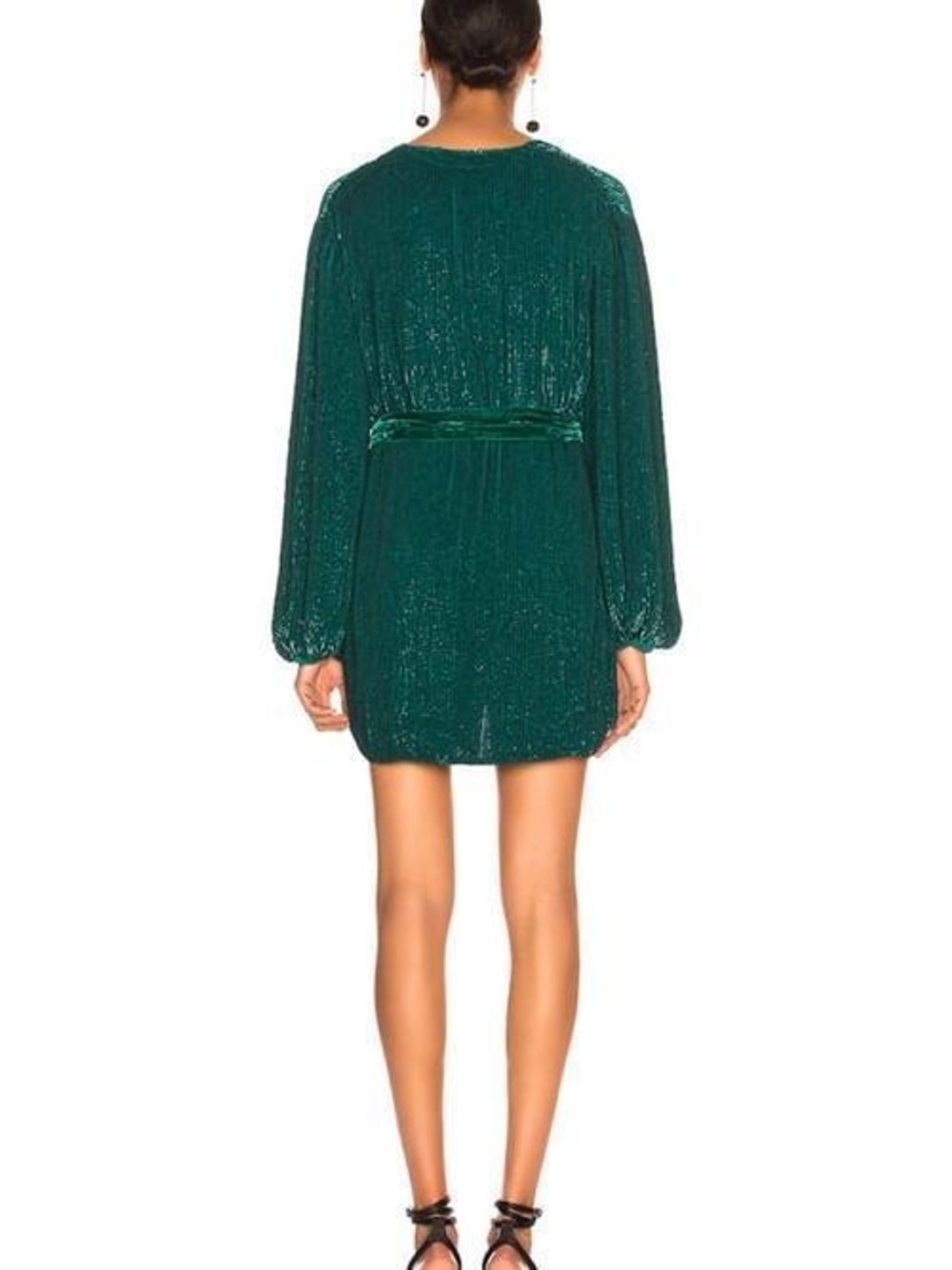 Retrofete Gabrielle Robe Dress Emerald Size 6 for rent on The Volte - main image
