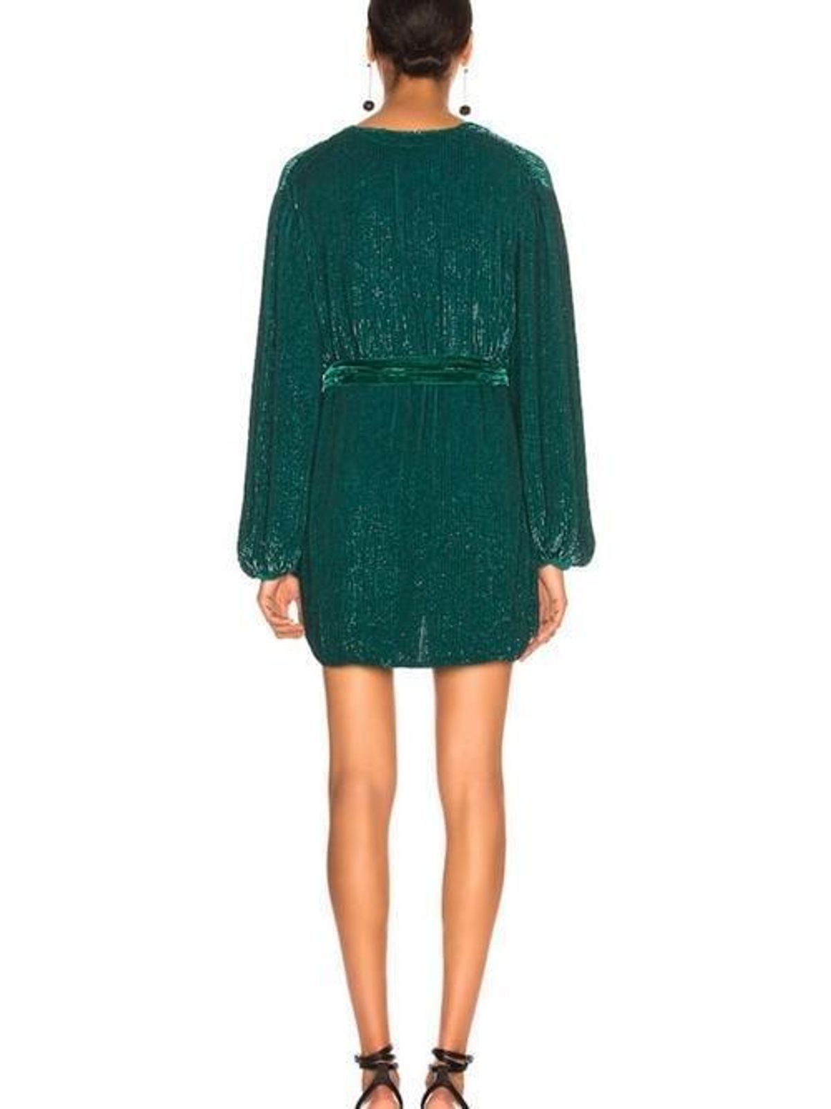 Retrofete Gabrielle Robe Dress Emerald Size 6 - Image 3