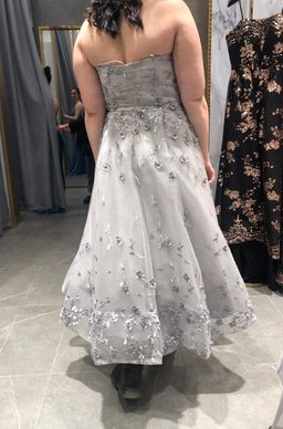 Bariano Strapless Lace Ballgown Gown Size 14 for rent on The Volte - image 3