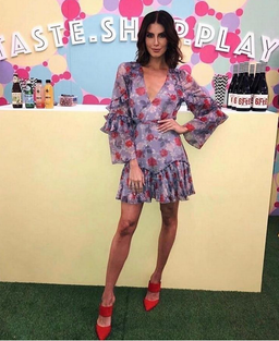 Talulah Femme Flounce Mini Dress Print Size 8 for rent on The Volte - image 1