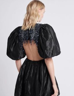 Aje Relic Beaded Mini Dress Black Size 14 for rent on The Volte - image 4