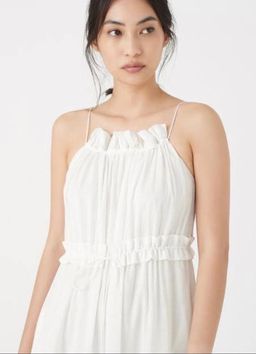 Aje Banksia Tiered Maxi Dress White Size 6 for rent on The Volte - image 2