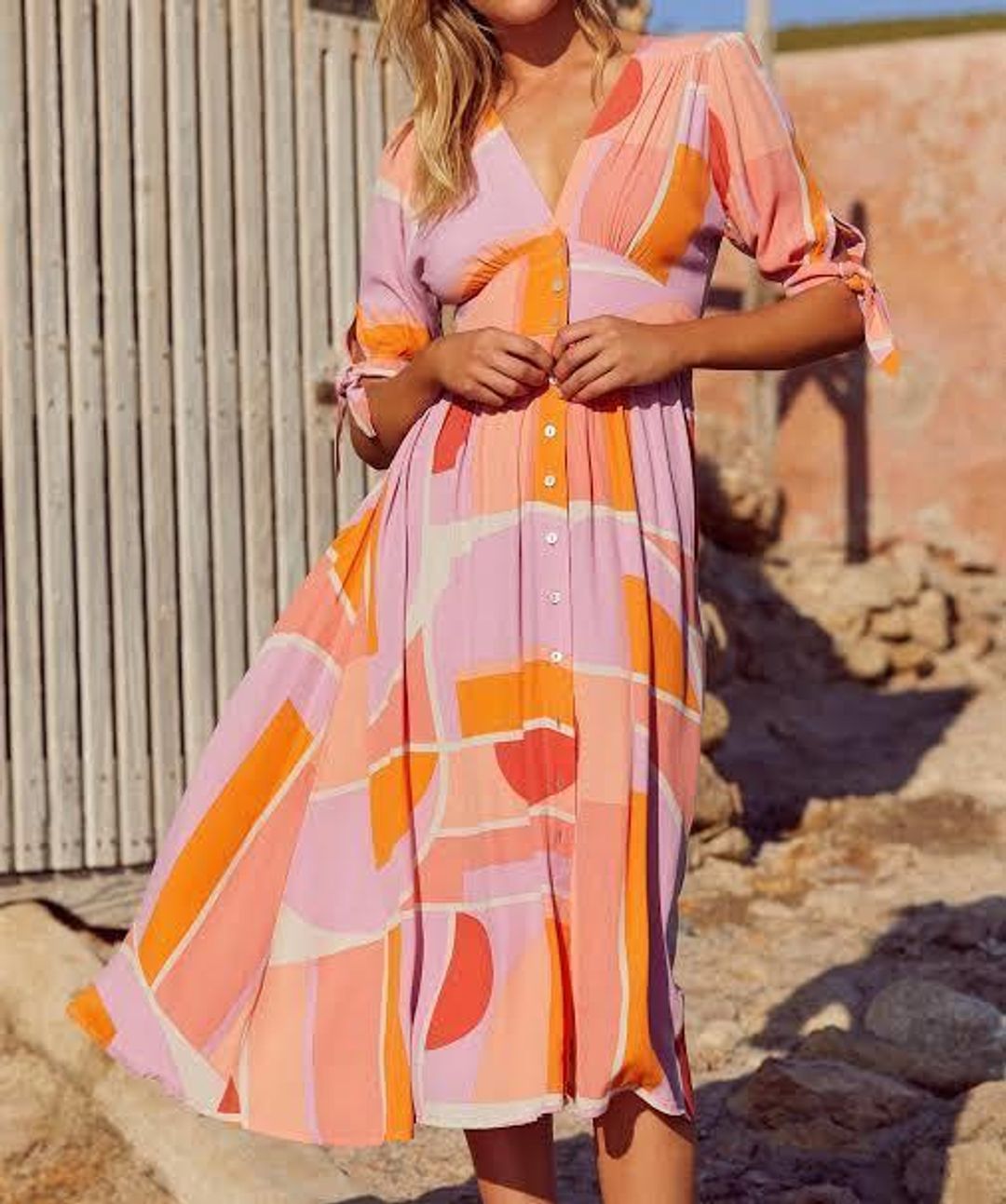 Mister Zimi Sunset Saskia Print Size 12 for rent on The Volte - main image