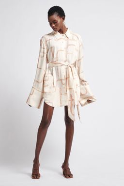 Aje L Espirit Shirt Dress Print Size 6 for rent on The Volte - image 1