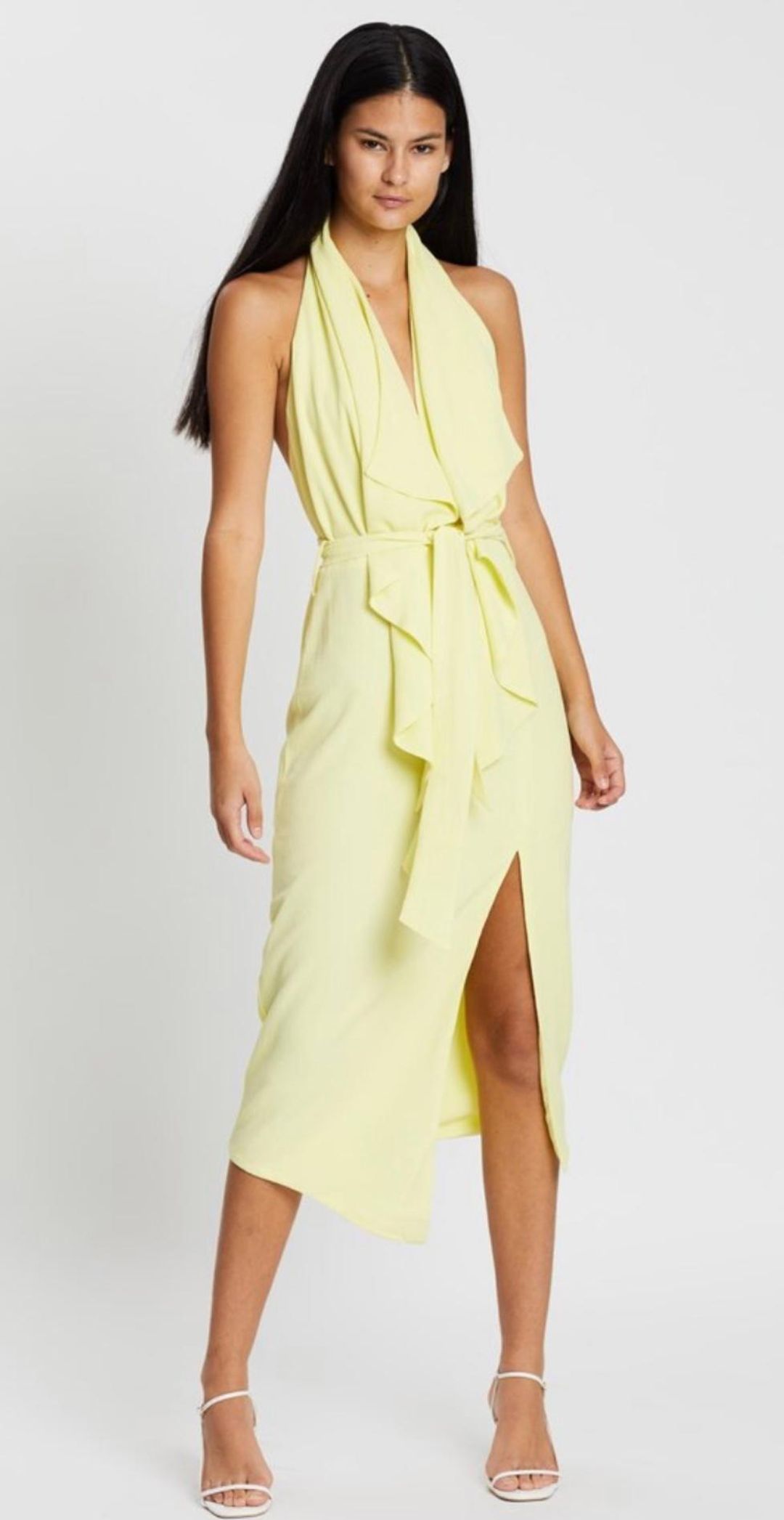 MISHA Lorena Dress Yellow Size 6/XS for rent on The Volte - main image