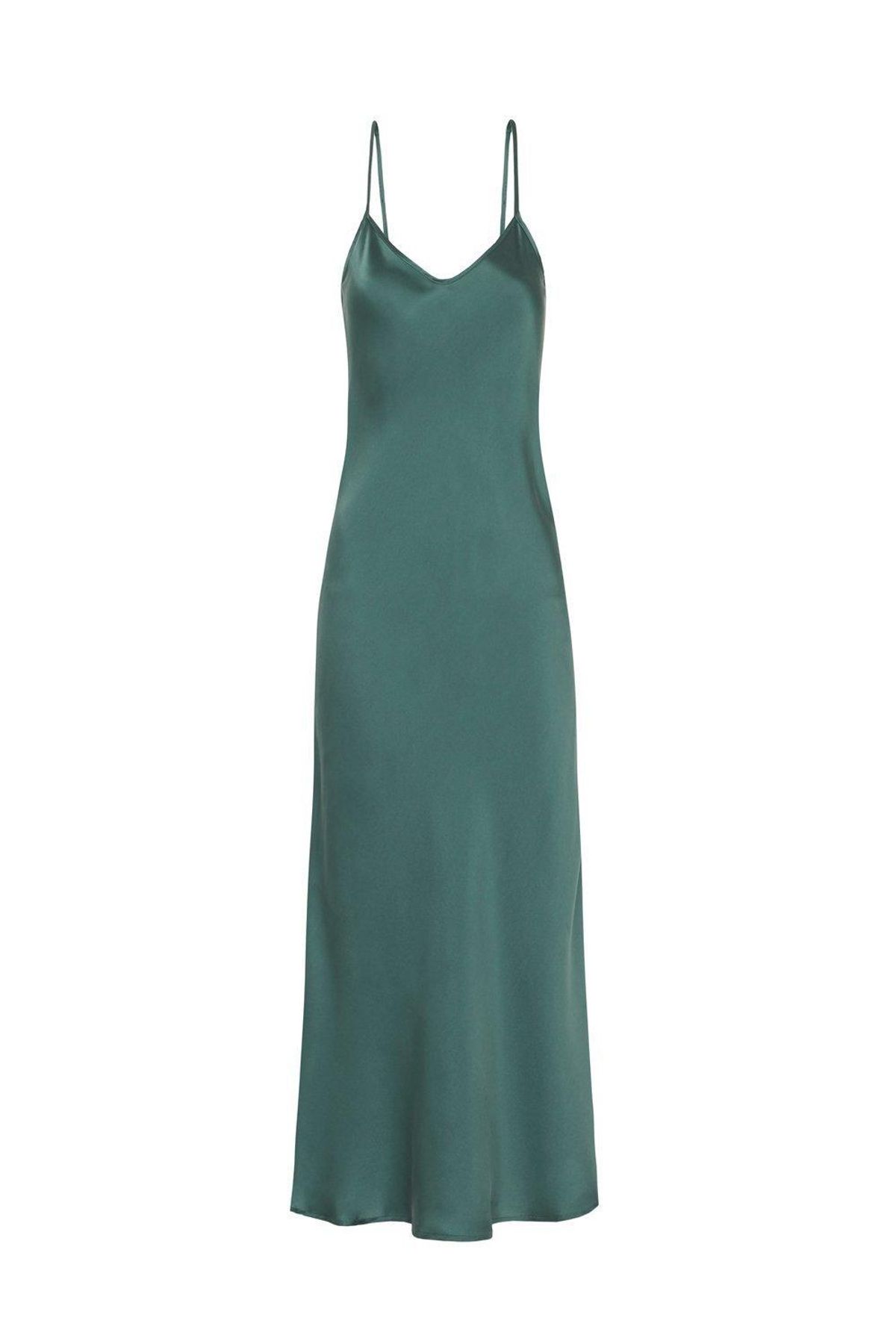 Silk Laundry 90’s Slip Dress Green Size 8 - Image 3