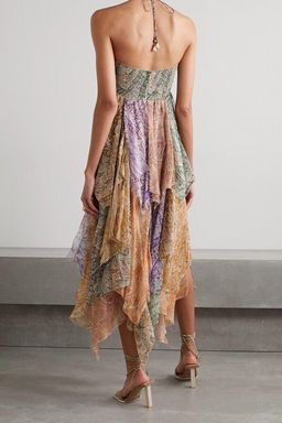 Zimmermann Brighton Hanky Hem Midi Dress Print Size 8 for rent on The Volte - image 2