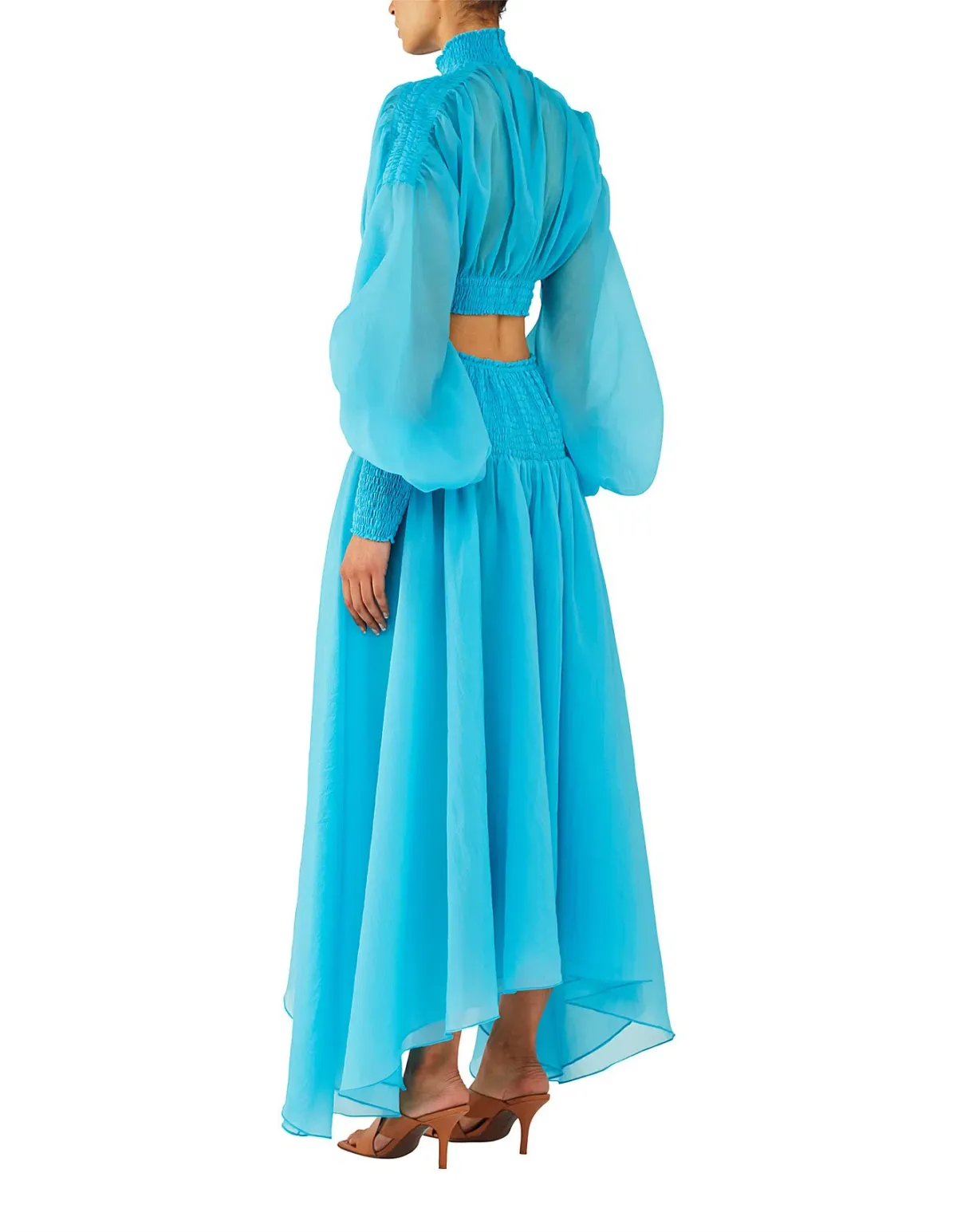 Camilla & Marc Iris Midi Dress Aqua Blue Size 6 - Image 2