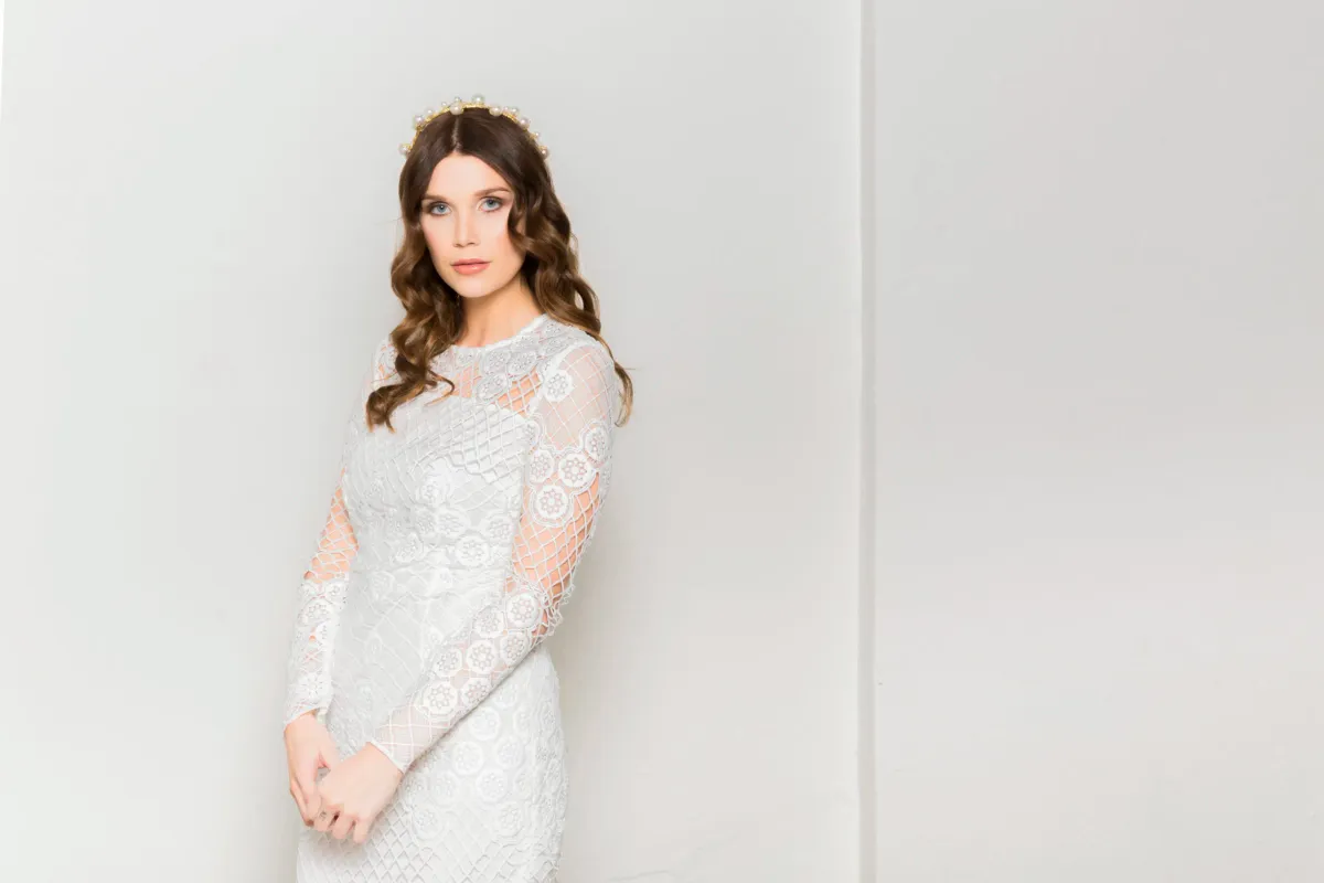 Heather McDowall Bridal Annabelle Headband - Image 3