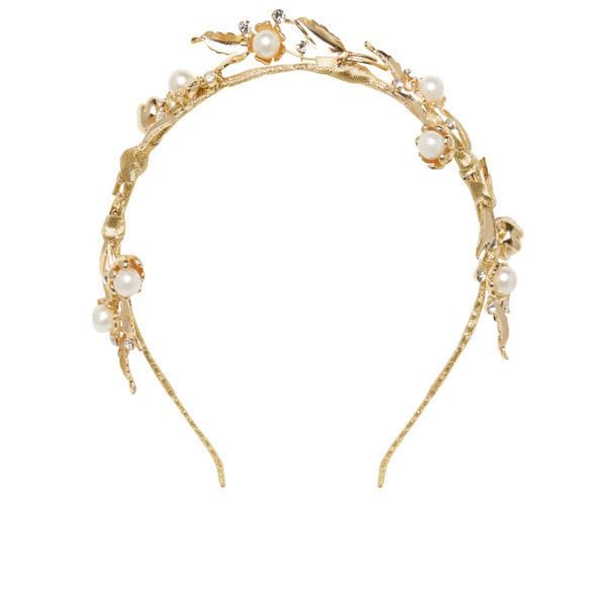 Heather McDowall Bridal Clementine Headpiece Gold - Image 3