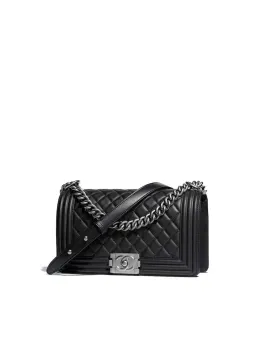 Chanel Boy Handbag Black for rent on The Volte - image 1