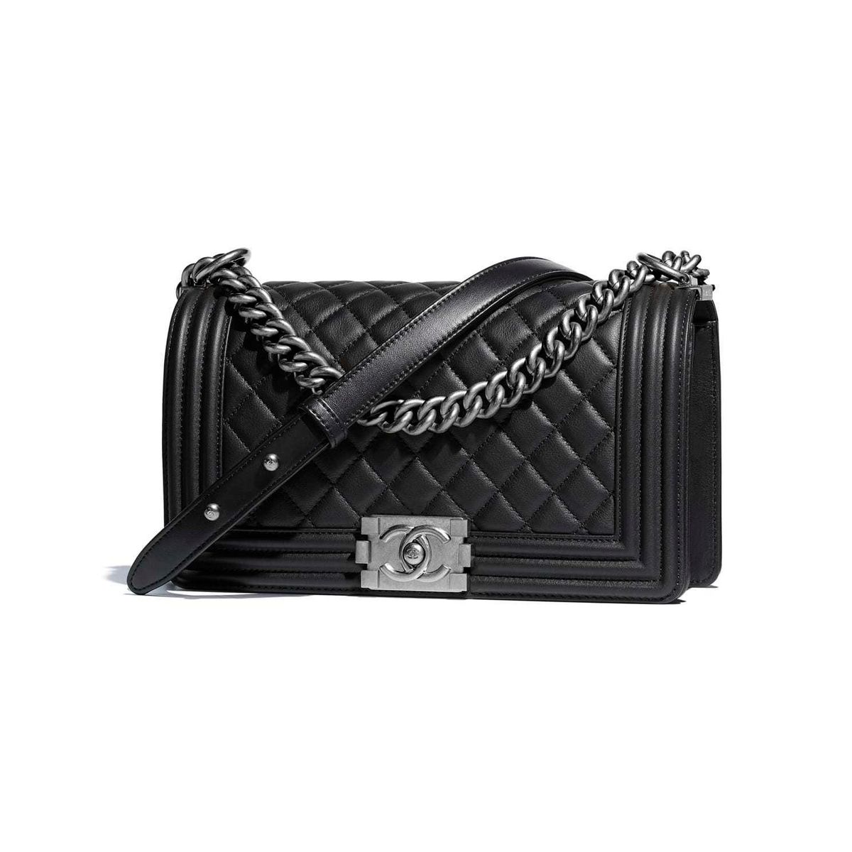 Chanel Boy Handbag Black - Image 4