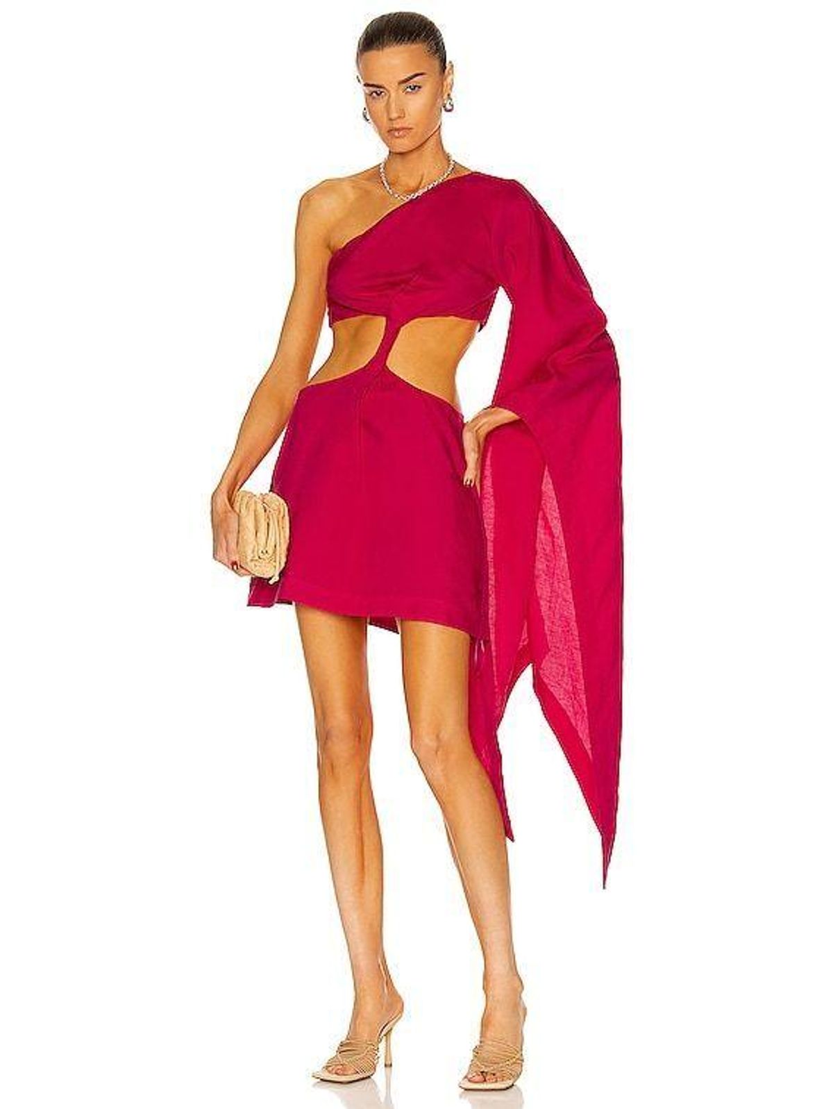 Cult Gaia Lucienne Dress Pink Size 6 - Image 1