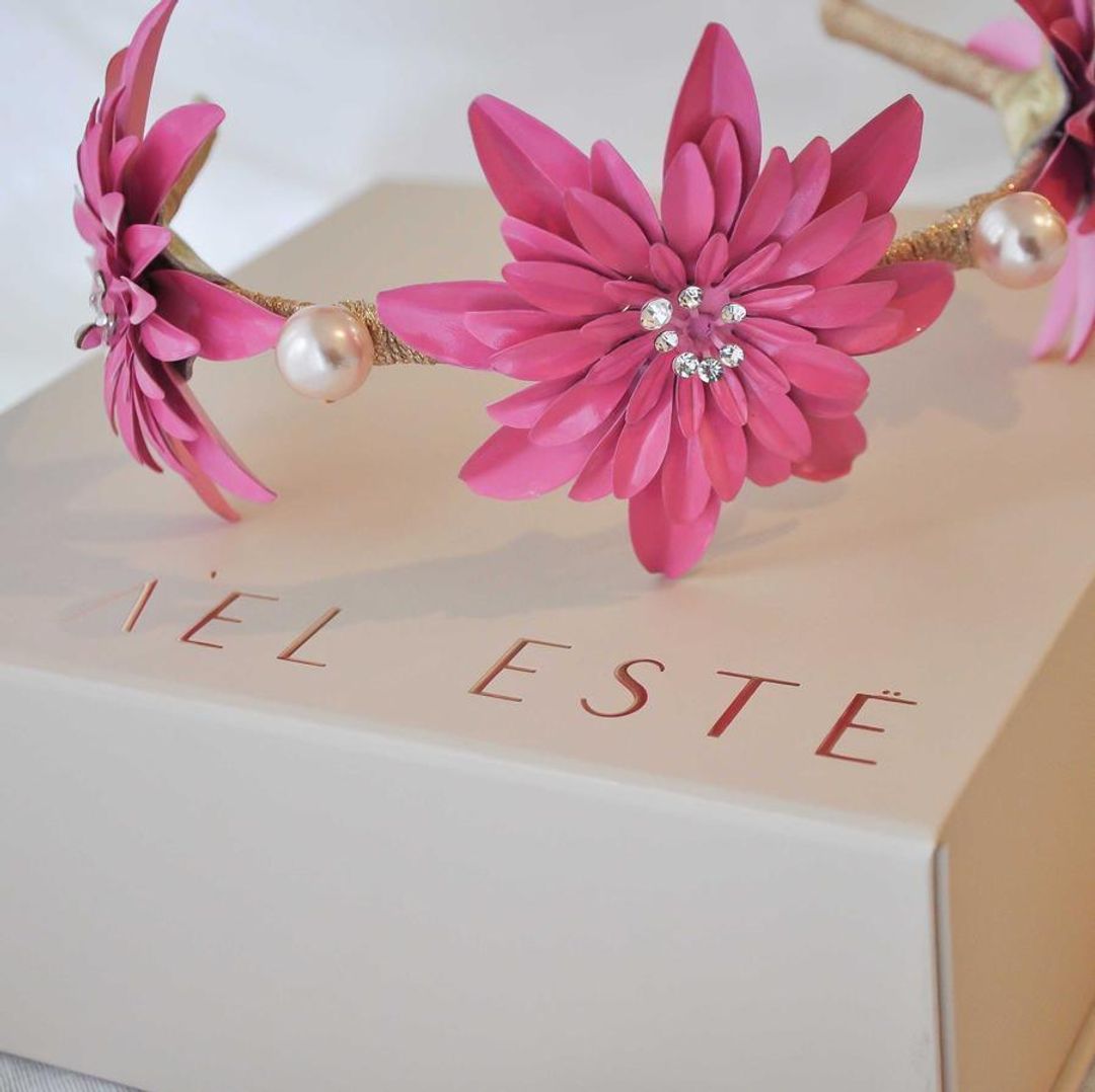 Ael Este by Ashlee Lauren Romi Crown Pink for rent on The Volte - main image