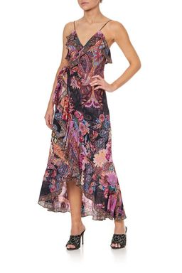 Camilla Swinging Sixties Long Wrap Dress Print Size 12 for rent on The Volte - image 1