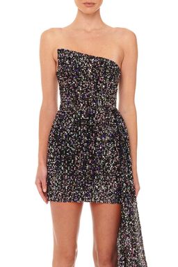 Eliya The Label Kamilla Dress Black Sequins Size 14 for rent on The Volte - image 3
