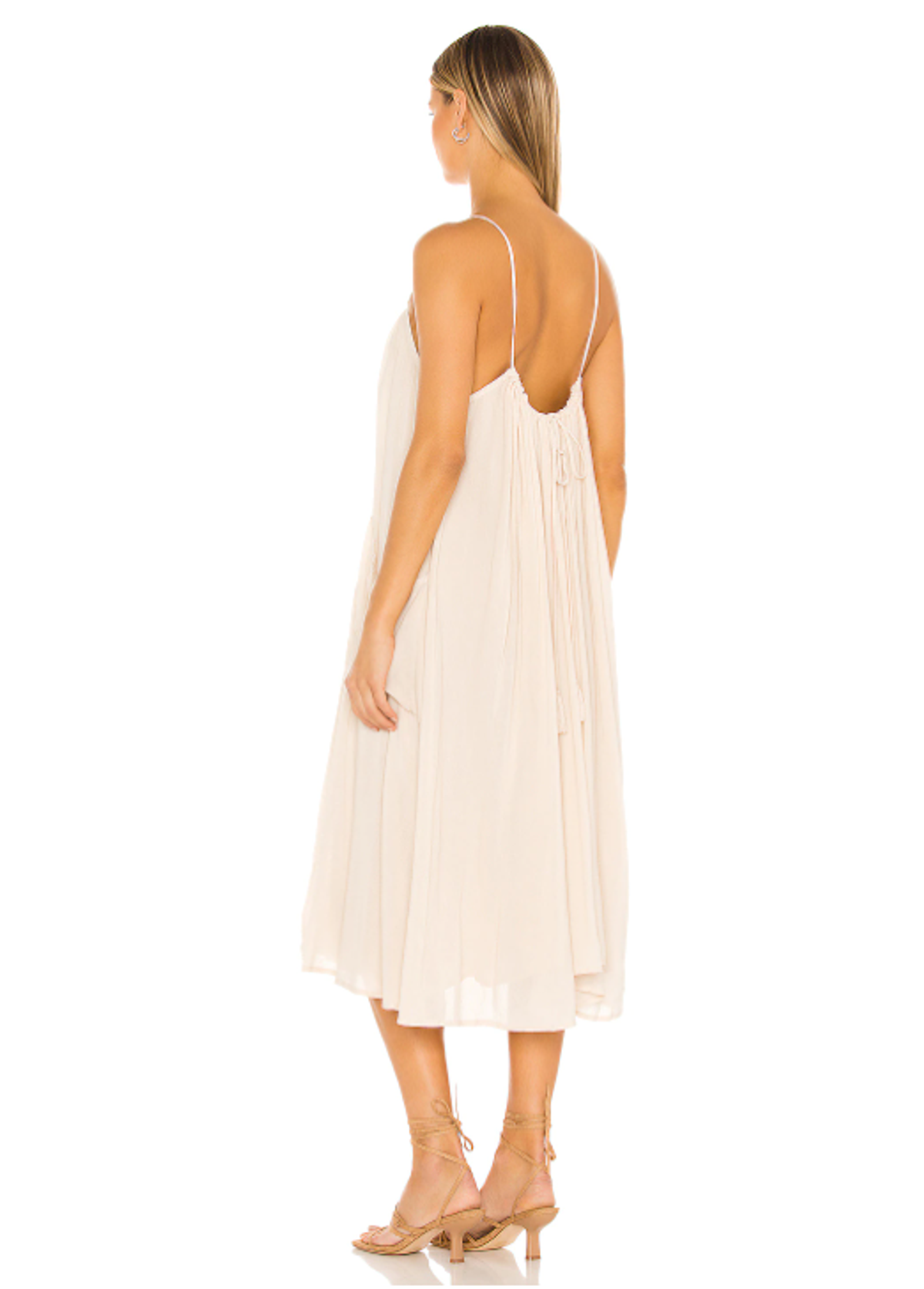 Spell Harmony Strappy Dress Cream Size 8 - Image 3