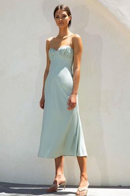 MISHA Casandra Dress Blue Size 12 for rent on The Volte - image 1