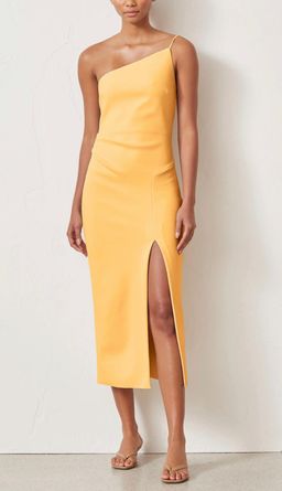 Bec & Bridge Raphaela Midi Dress Yellow Size 14 for rent on The Volte - image 1