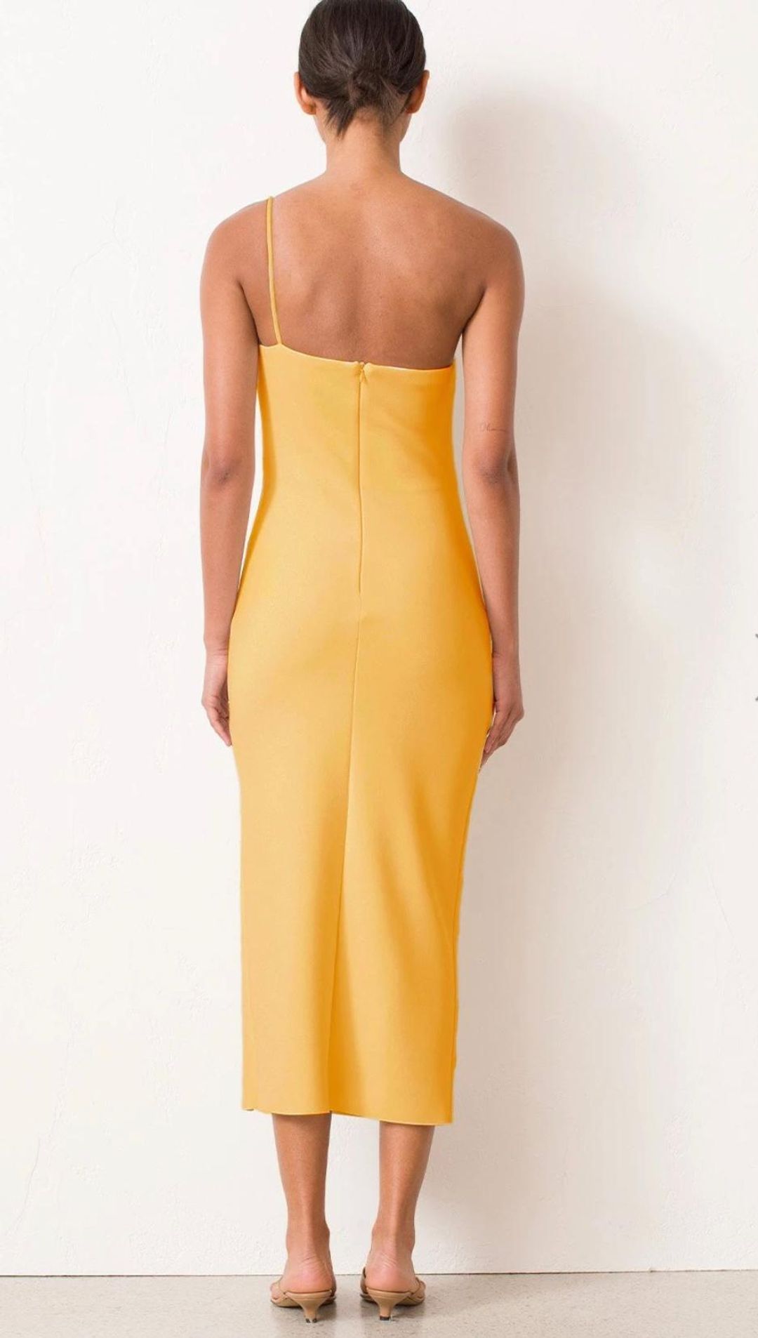 Bec & Bridge Raphaela Midi Dress Yellow Size 14 for rent on The Volte - main image