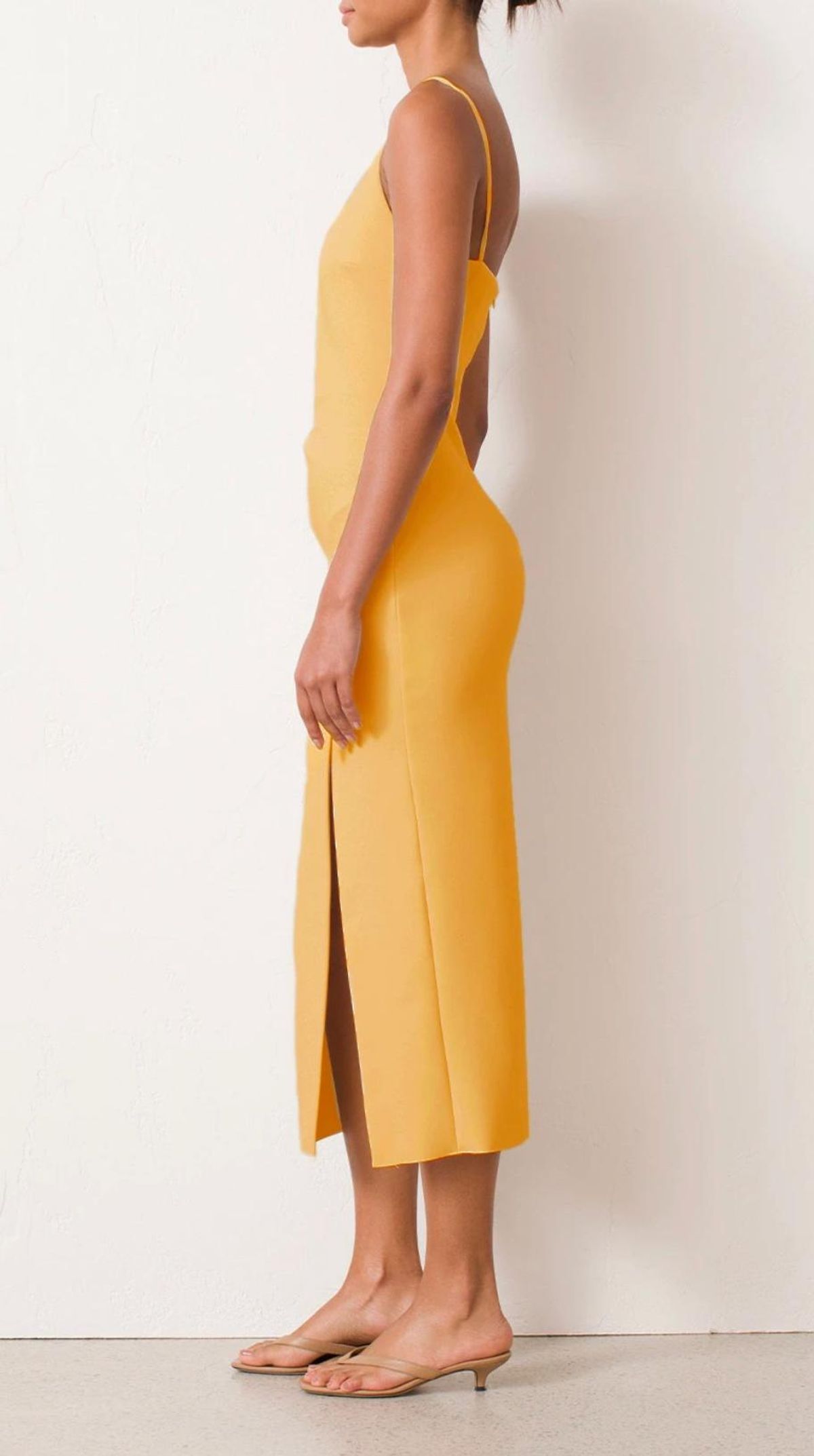 Bec & Bridge Raphaela Midi Dress Yellow Size 14 - Image 3