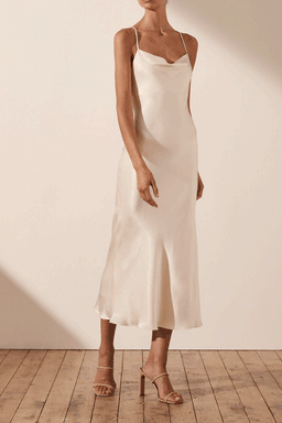 Shona Joy La Lune Backless Bias Midi Dress Cream Size 6 for rent on The Volte - image 2