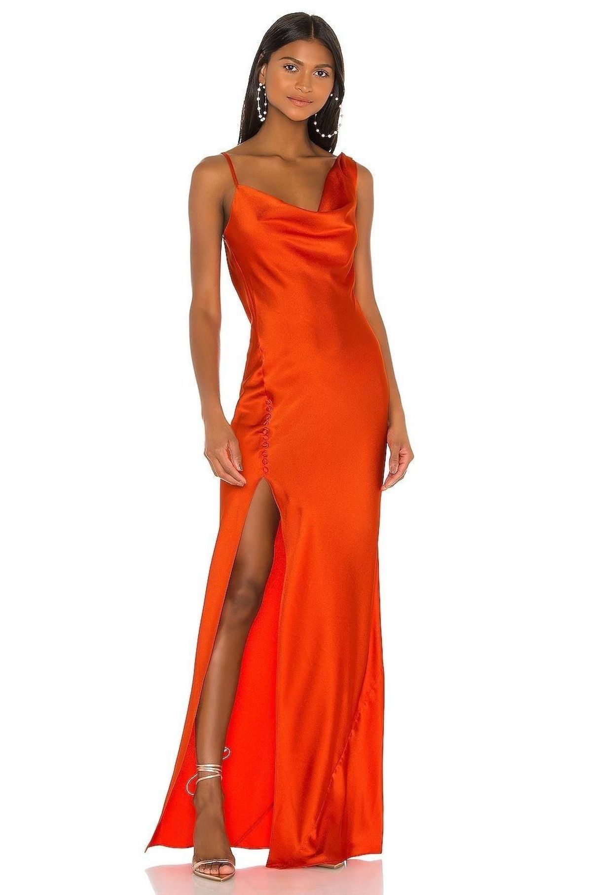 Jay Godfrey Justine Dress Orange Size 6 - Image 1