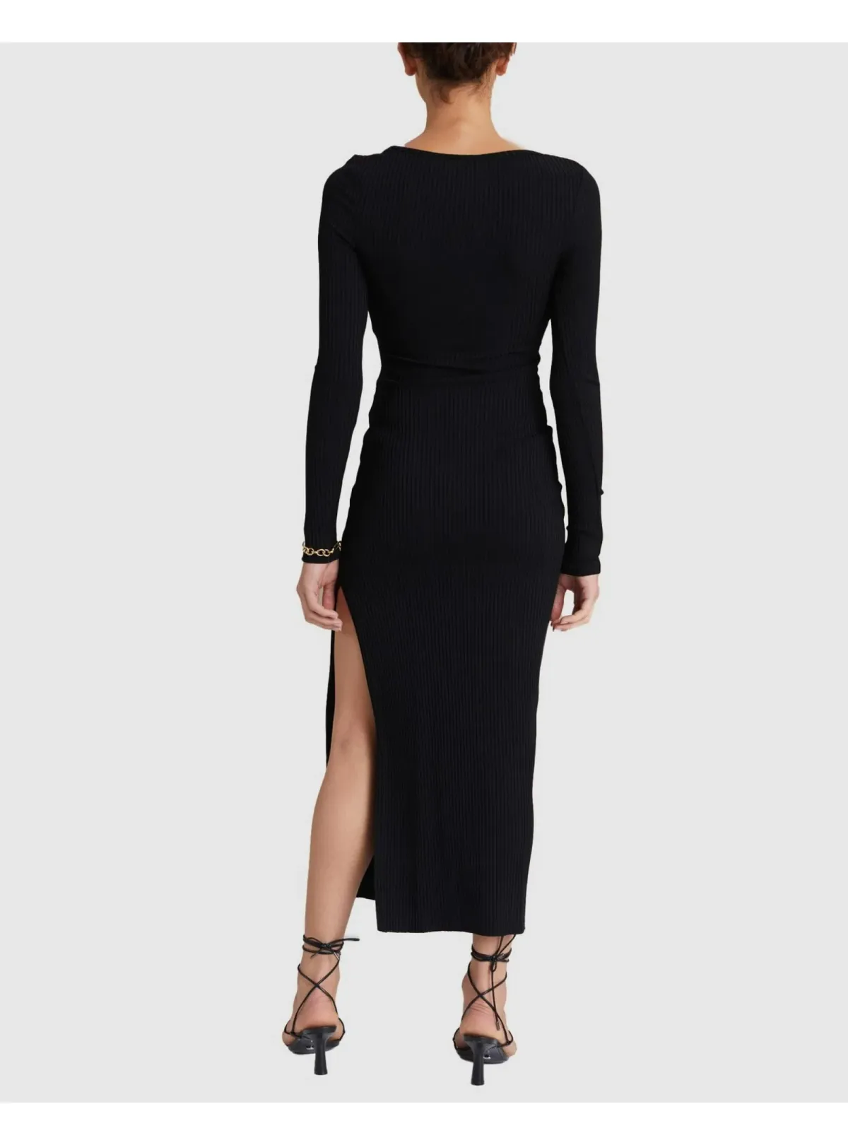 Bec & Bridge Della Vita Midi Dress Black Size AU 6 - Image 3