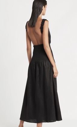 Sir The Label Lorena Open Back Maxi Dress Black | AU 6 for rent on The Volte - image 2