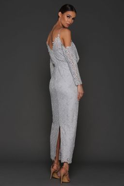 Elle Zeitoune Kendra Dress Gray Size 6 for rent on The Volte - image 2