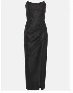 manning cartell new radicals strapless midi black dress for rent on The Volte - image 6