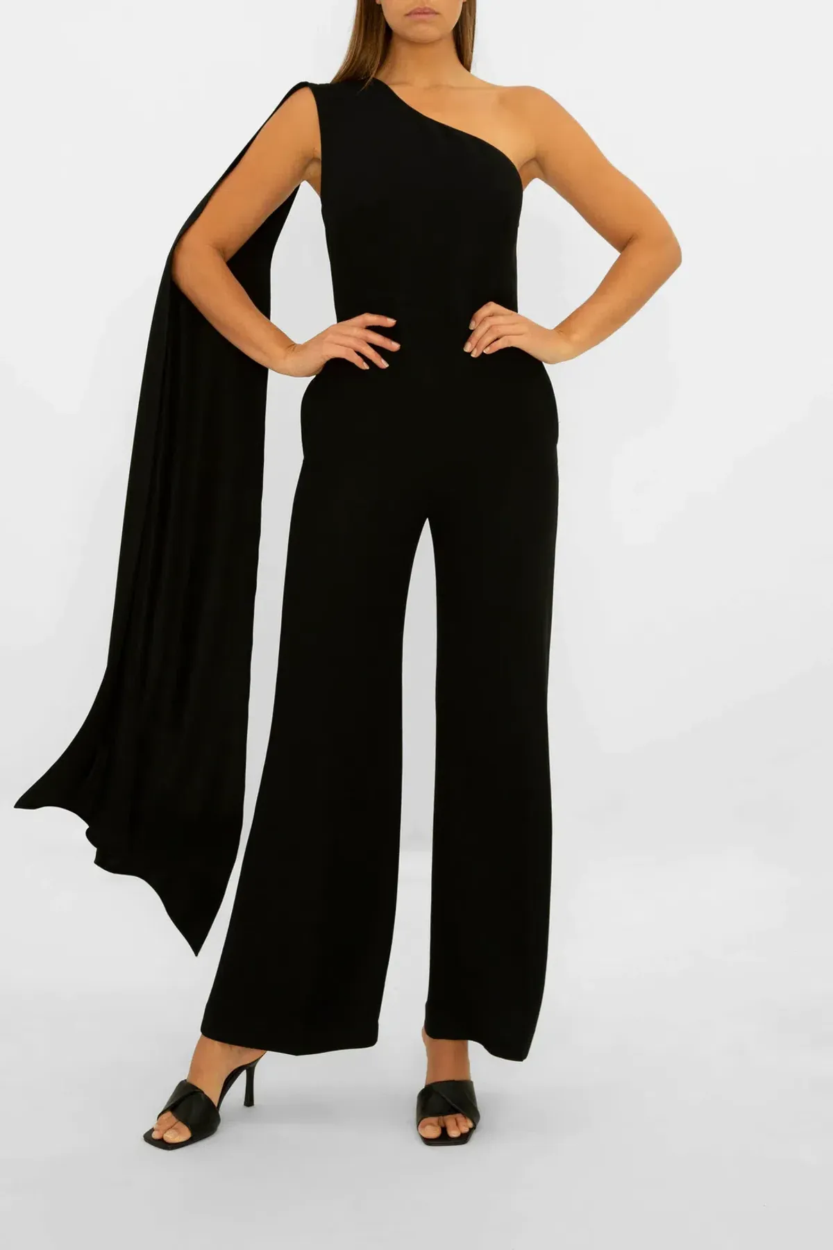 Carla Zampatti Homage To Carla Jumpsuit Black Size 10 - Image 1