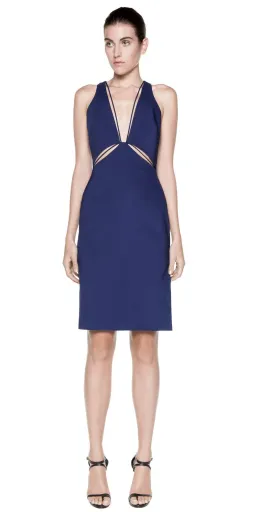 Dion Lee Puncture Sheeth Dress Mini Navy Size 6 for rent on The Volte - image 1