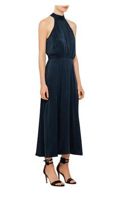 Zimmermann Sueded Picnic Midi Dress Navy Size 0 / AU 8 for rent on The Volte - image 1