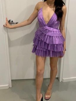 Alice McCall Don’t Be Shy Mini Dress Purple Size 4 for rent on The Volte - image 2