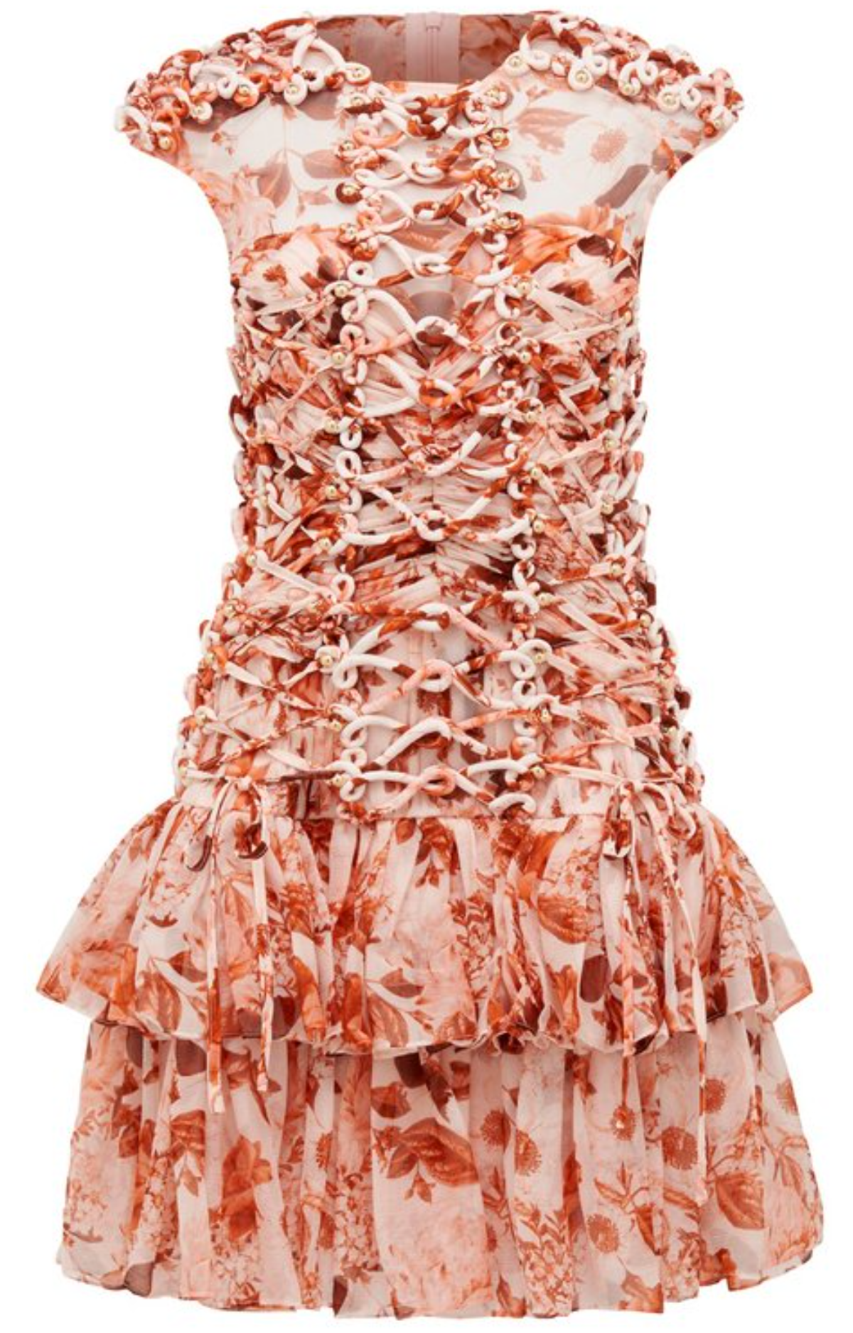 Thurley March Dress Eden Floral Red Size 6 - Image 3