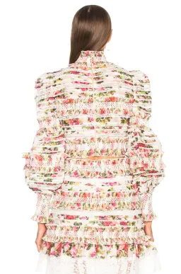 Zimmerman Radiate Sunny Smocked Bodice Pink Floral Size 8 for rent on The Volte - image 3