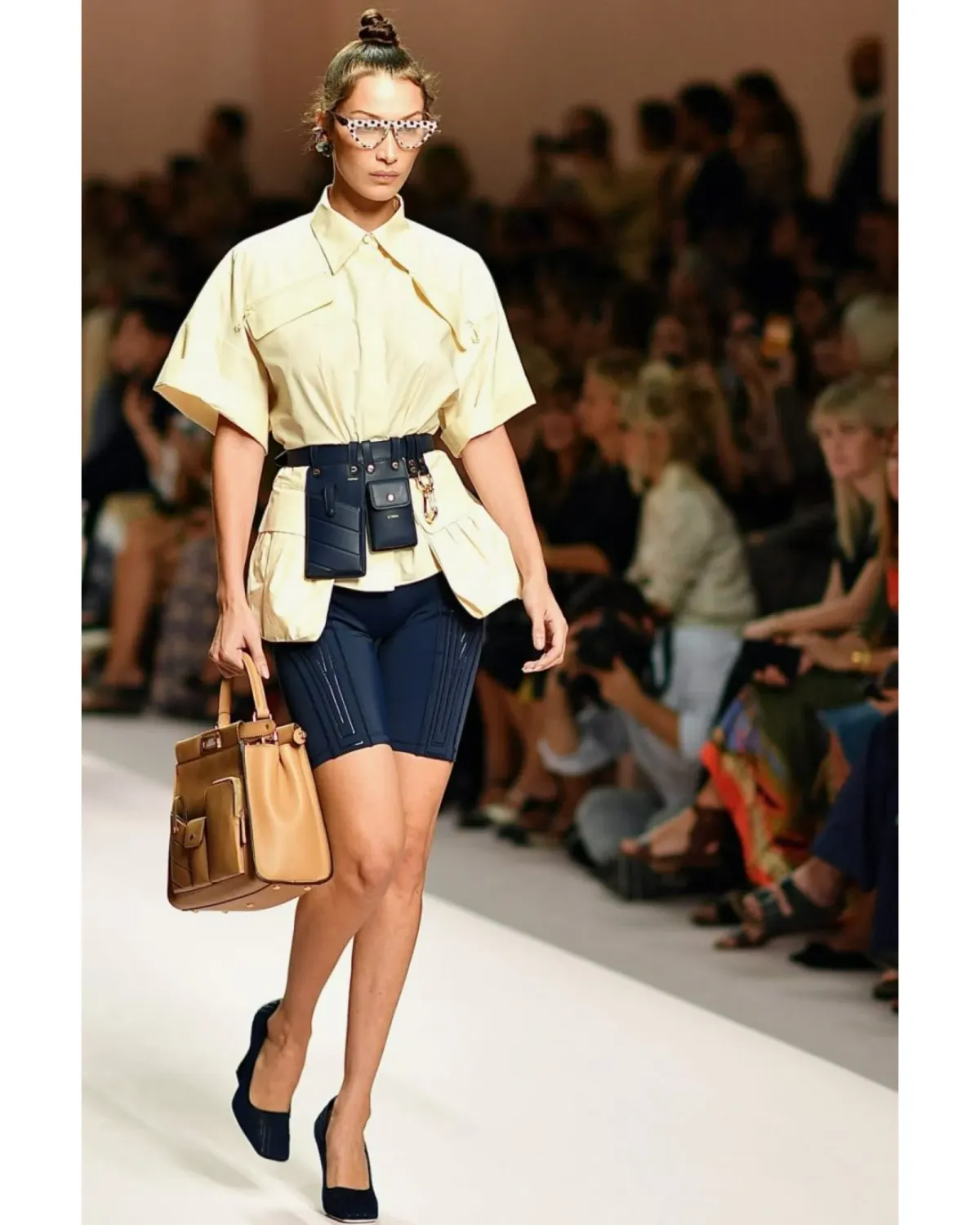 Fendi Cyclist Bermudas Navy Blue Size AU 8 - Image 1