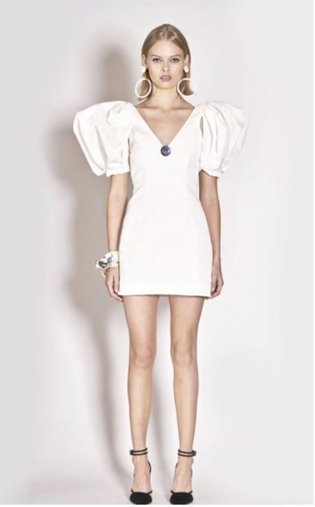 Nicola Finetti Abbie dress white size 8 for rent on The Volte - main image
