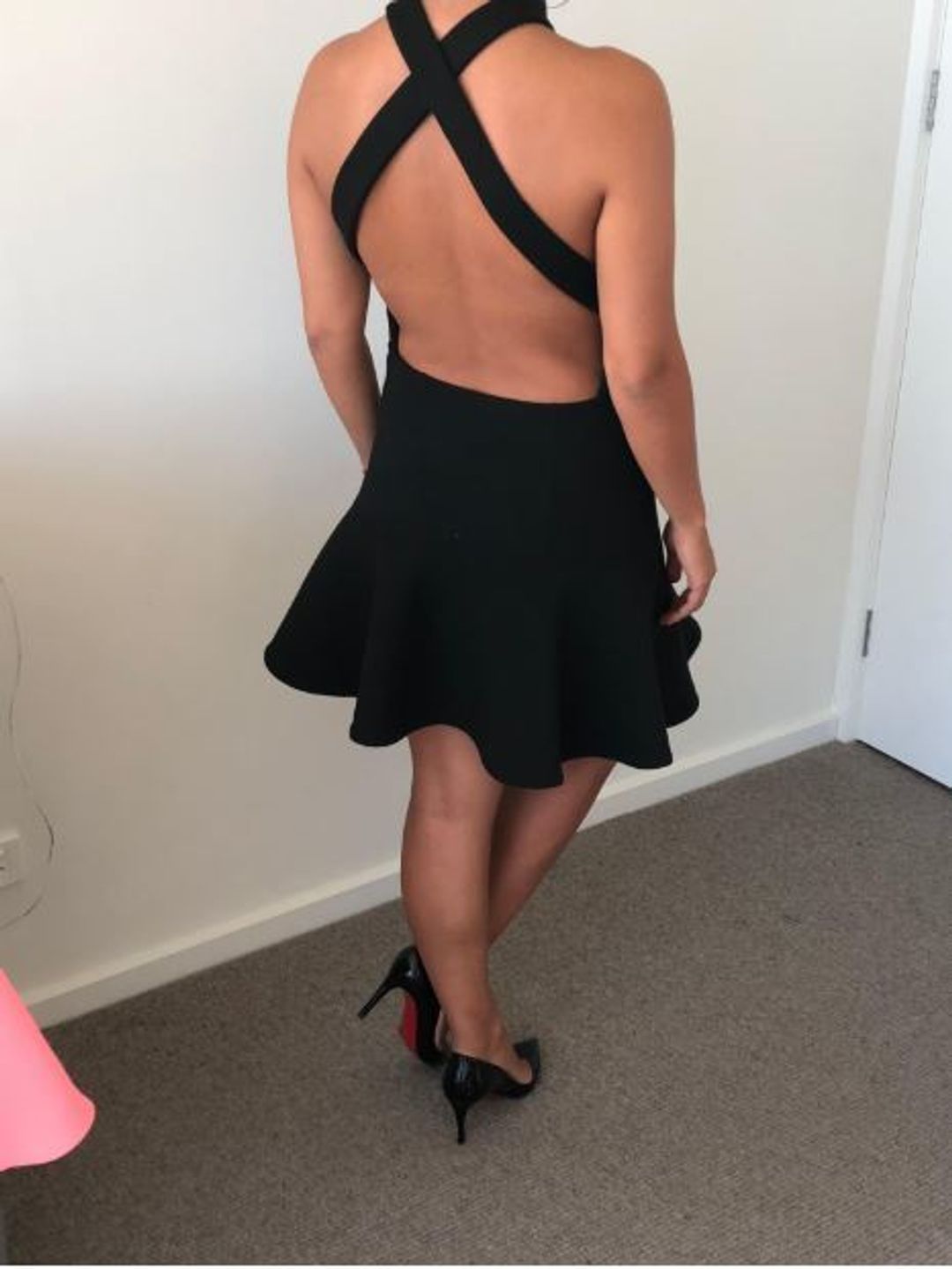 Maurie & Eve scub dress black size 10 for rent on The Volte - main image