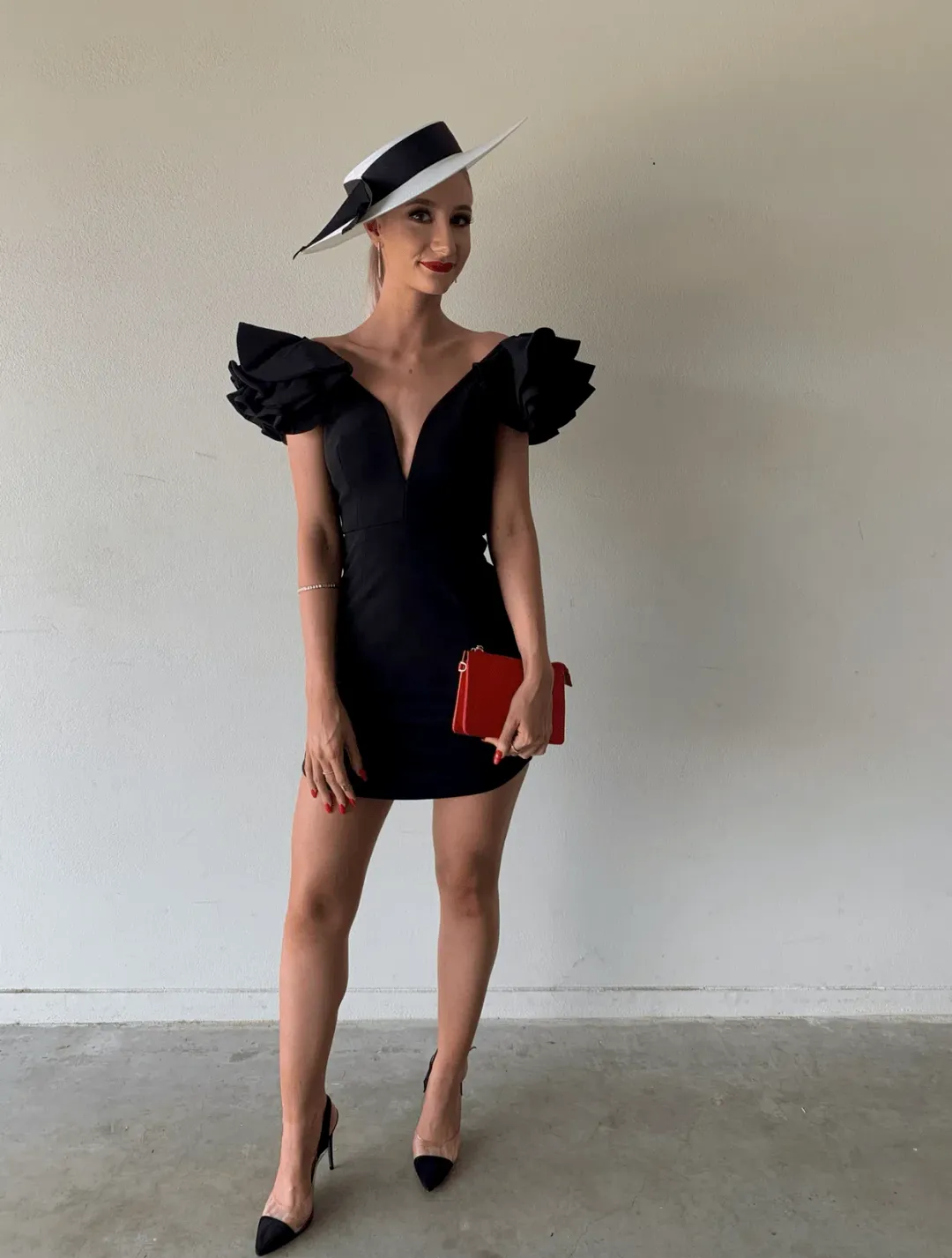 Sheike Rihanna Mini Dress Black Size 6 for rent on The Volte - main image