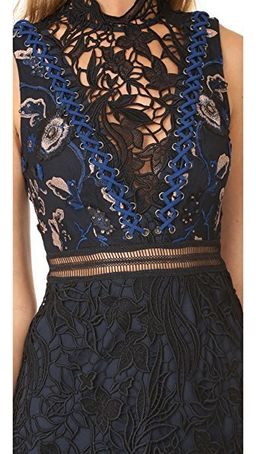 Self Portrait Clementine Mini Dress Black Size 4 for rent on The Volte - image 3