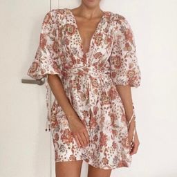 Ministry of Style Nu Boheme Mini Dress Boho Floral Print Size 6 for rent on The Volte - image 2